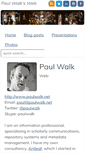 Mobile Screenshot of blog.paulwalk.net